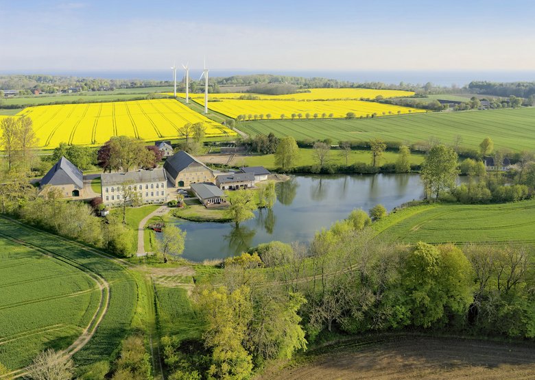 Luftbild von Gut Oestergaard